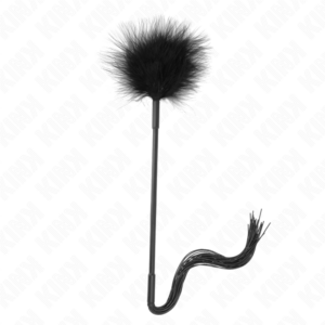 kink---lÁtigo-de-silicona-con-plumas-para-cosquillas-47-cm-0