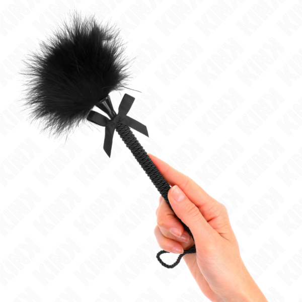 kink---masajeador-de-cuerda-de-nailon-con-plumas-para-cosquillas-y-lazo-negro-25-cm-2