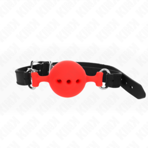 kink---mordaza-55-x-2-cm-de-bola-4.5-cm-de-silicona-completa-talla-m-rojo-ajustable-35-51-cm-0