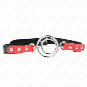 kink---mordaza-con-mÚltiples-juntas-tÓricas-4-/-4.8-cm-rojo-ajustable-38-x-56-cm-0