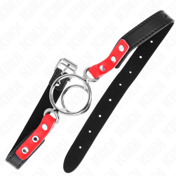 kink---mordaza-con-mÚltiples-juntas-tÓricas-4-/-4.8-cm-rojo-ajustable-38-x-56-cm-1