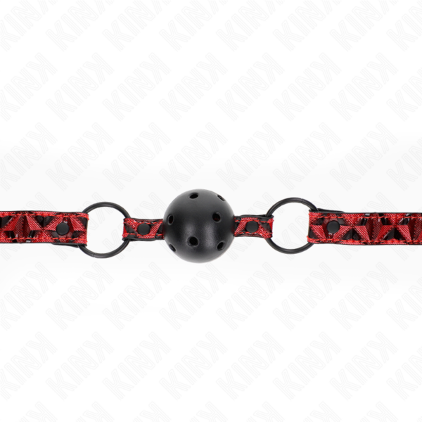 kink---mordaza-de-bola-4.5-cm-con-patrÓn-de-diamante-modelo-2-64.5-cm-ajustable-42--60-cm-3