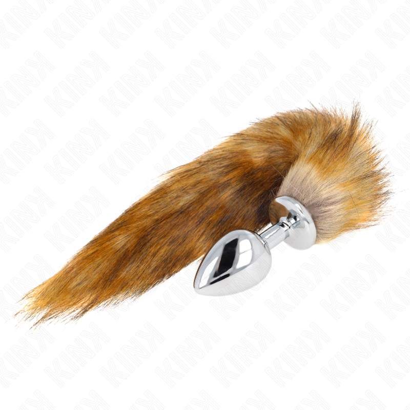 kink---plug-anal-talla-l-10-x-4-cm-con-cola-sintÉtica-40-cm-marrÓn-0