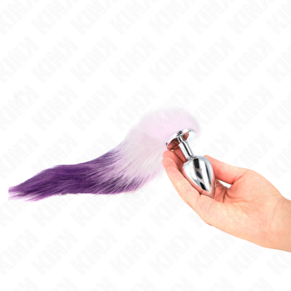 kink---plug-anal-talla-l-10-x-4-cm-con-cola-sintÉtica-40-cm-violeta-2
