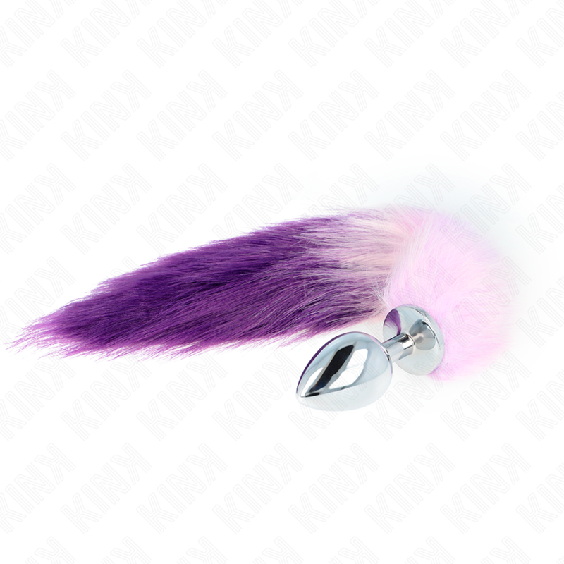 kink---plug-anal-talla-l-10-x-4-cm-con-cola-sintÉtica-40-cm-violeta-0