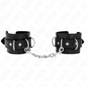 kink---muÑequeras-con-3-anillas-en-d-ajustable-negro-17.5-25-cm-x-6-cm-0