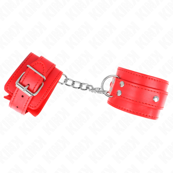 kink---muÑequeras-con-3-anillas-en-d-ajustable-rojo-17.5-25-cm-x-6-cm-1