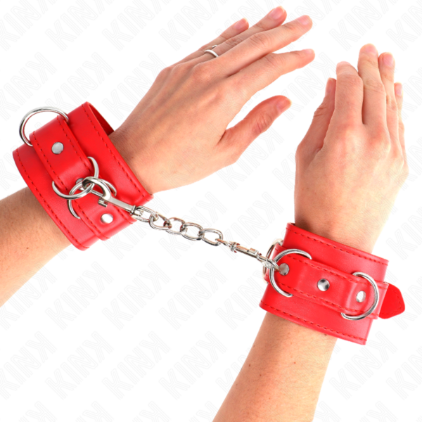 kink---muÑequeras-con-3-anillas-en-d-ajustable-rojo-17.5-25-cm-x-6-cm-3