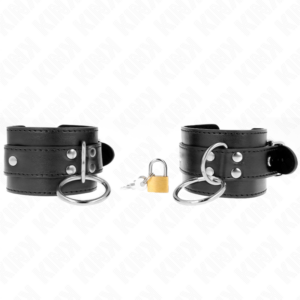 kink---muÑequeras-con-bloqueo-de-candado-en-anillas-negro-ajustable-20-28-cm-x-5.5-cm-0