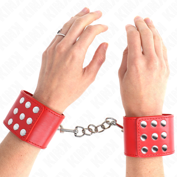 kink---muÑequeras-con-cierre-a-presiÓn-ajustable-rojo-19-24-cm-x-5.5-cm-3