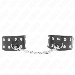 kink---muÑequeras-con-doble-lÍnea-de-tachuelas-ajustable-negro-0