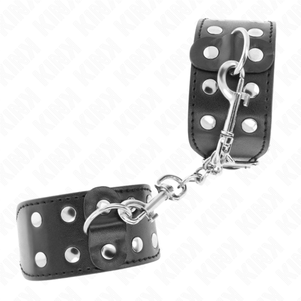 kink---muÑequeras-con-doble-lÍnea-de-tachuelas-ajustable-negro-1