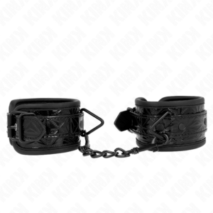 kink---muÑequeras-con-patrÓn-de-diamantes-negro-ajustable-17-26-cm-x-5.5-cm-0