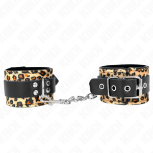kink---muÑequeras-de-cuero-estilo-leopardo-ajustable-18-29-cm-x-5.5-cm-0