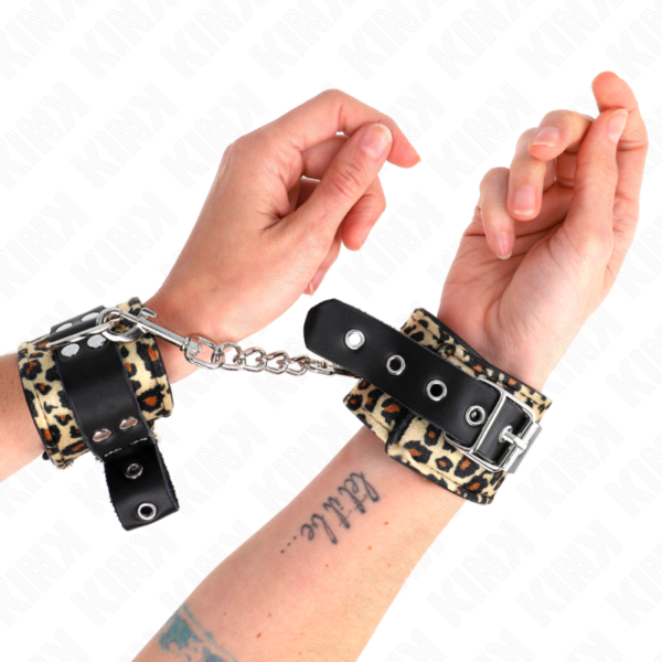 kink---muÑequeras-de-cuero-estilo-leopardo-ajustable-18-29-cm-x-5.5-cm-3