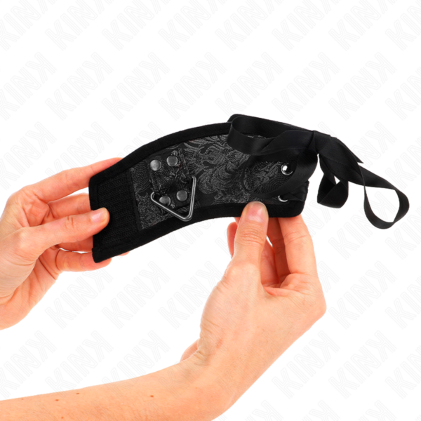 kink---muÑequeras-diseÑo-escÁndalo-negro-detalle-lazo-24.5-cm-x-6.5-cm-2