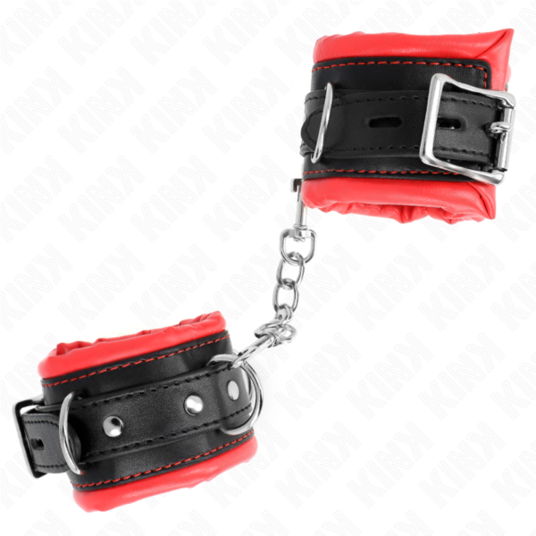 kink---muÑequeras-estilo-heavy-forro-rojo-ajustable-20-30-cm-x-6-cm-1