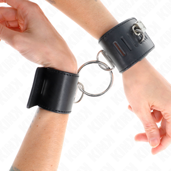 kink---muÑequeras-fijas-con-anilla-y-cierre-candado-negro-ajustable-16-23-cm-x-5.5-cm-3