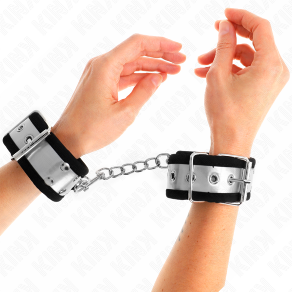 kink---muÑequeras-finas-negro-/-plateado-30-x-4-cm-3
