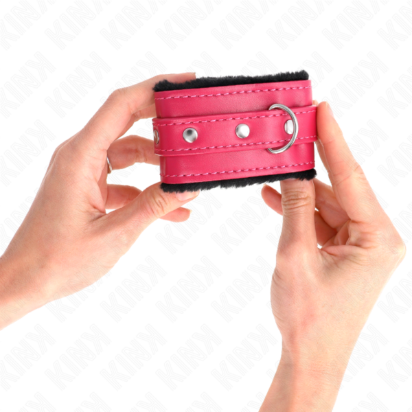 kink---muÑequeras-forradas-premium-negro-con-correa-fucsia-ajustable-17-29-cm-x-6-cm-2