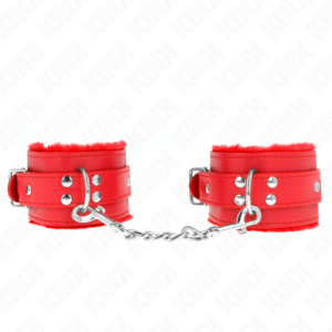 kink---muÑequeras-forradas-rojo-con-correa-rojo-ajustable-20-29-cm-x-5.5-cm-0