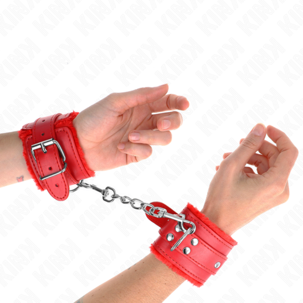 kink---muÑequeras-forradas-rojo-con-correa-rojo-ajustable-20-29-cm-x-5.5-cm-2