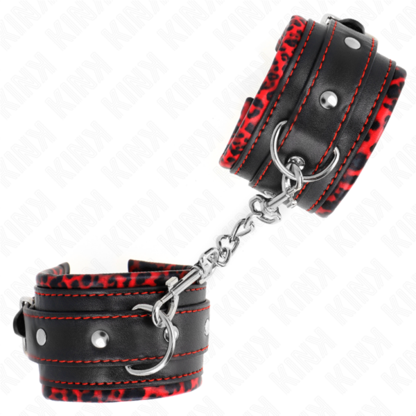 kink---muÑequeras-forradas-rojo-/-negro-ajustable-17-29-cm-x-6-cm-1