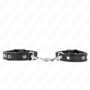kink---muÑequeras-mini-negro-con-tachuelas-ajustable-16-22-cm-x-2-cm-0
