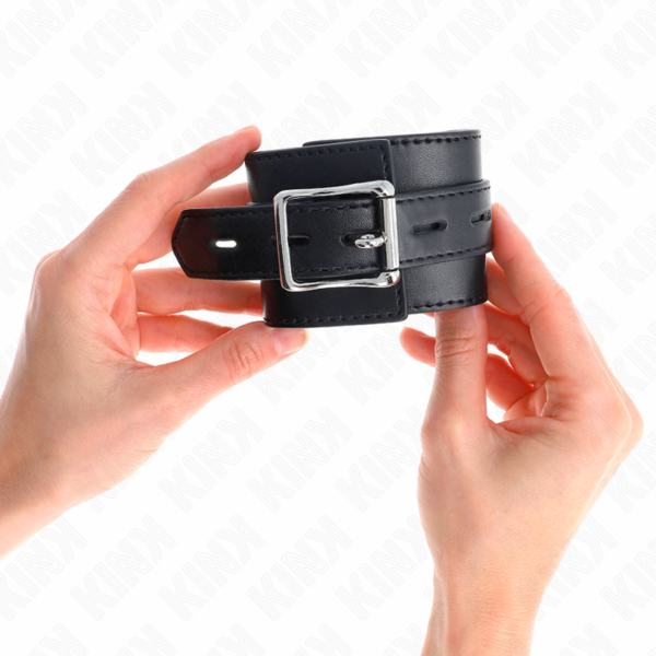 kink---muÑequeras-negro-con-correa-negro-ajustable-17-28-cm-x-6-cm-2
