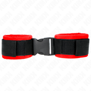 kink---muÑequeras-nylon-rojo-negro-modelo-1-ajustable-25-35-cm-x-6-cm-0