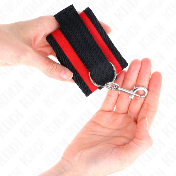 kink---muÑequeras-nylon-rojo-negro-modelo-2-ajustable-18-35-cm-x-6-cm-2