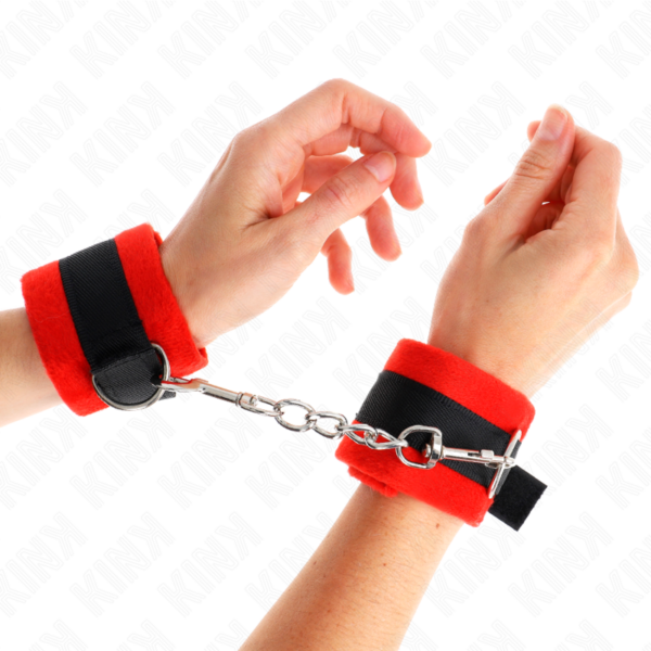 kink---muÑequeras-para-principiantes-negro-rojo-30-x-7-cm-3