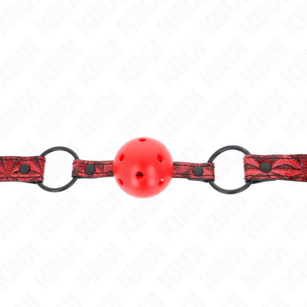 kink---mordaza-de-bola-4.5-cm-con-patrÓn-de-diamante-modelo-1-64.5-cm-ajustable-42--60-cm-2