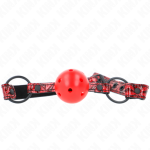 kink---mordaza-de-bola-4.5-cm-con-patrÓn-de-diamante-modelo-1-64.5-cm-ajustable-42--60-cm-0