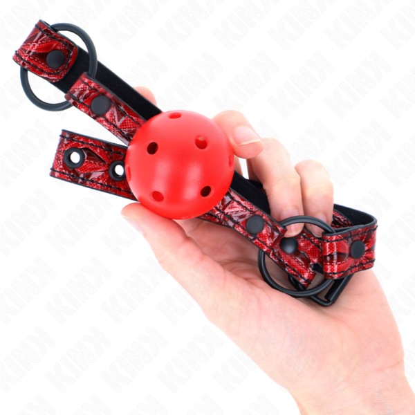 kink---mordaza-de-bola-4.5-cm-con-patrÓn-de-diamante-modelo-1-64.5-cm-ajustable-42--60-cm-3