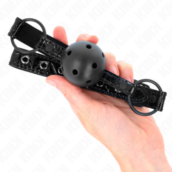 kink---mordaza-de-bola-4.5-cm-con-patrÓn-de-diamante-modelo-3-64.5-cm-ajustable-42--60-cm-3