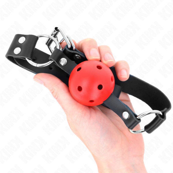 kink---mordaza-de-bola-4-cm-transpirable-con-doble-remache-rojo-62-x-2.5-cm-ajustable-42-58-cm-3