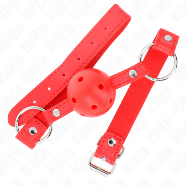 kink---mordaza-de-bola-4-cm-transpirable-con-doble-remache-modelo-1-rojo-62-x-2.5-cm-ajustable-42-58-cm-1