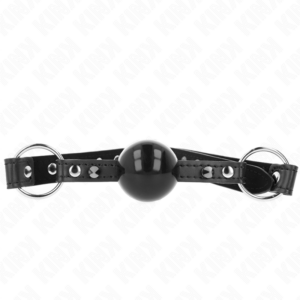 kink---mordaza-de-bola-4-cm-con-remache-de-punta-y-cierre-a-presiÓn-65-x-2-cm-0