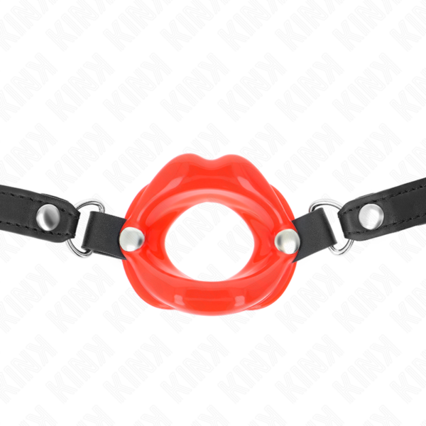 kink---mordaza-labial-8-cm-con-correa-de-polipiel-rojo-63-x-2-cm-ajustable-39-58-cm-2