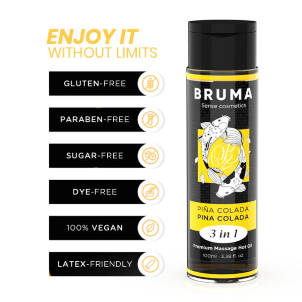 bruma---aceite-de-masaje-premium-efecto-calor-sabor-piÑa-colada-3-en-1---100-ml-2