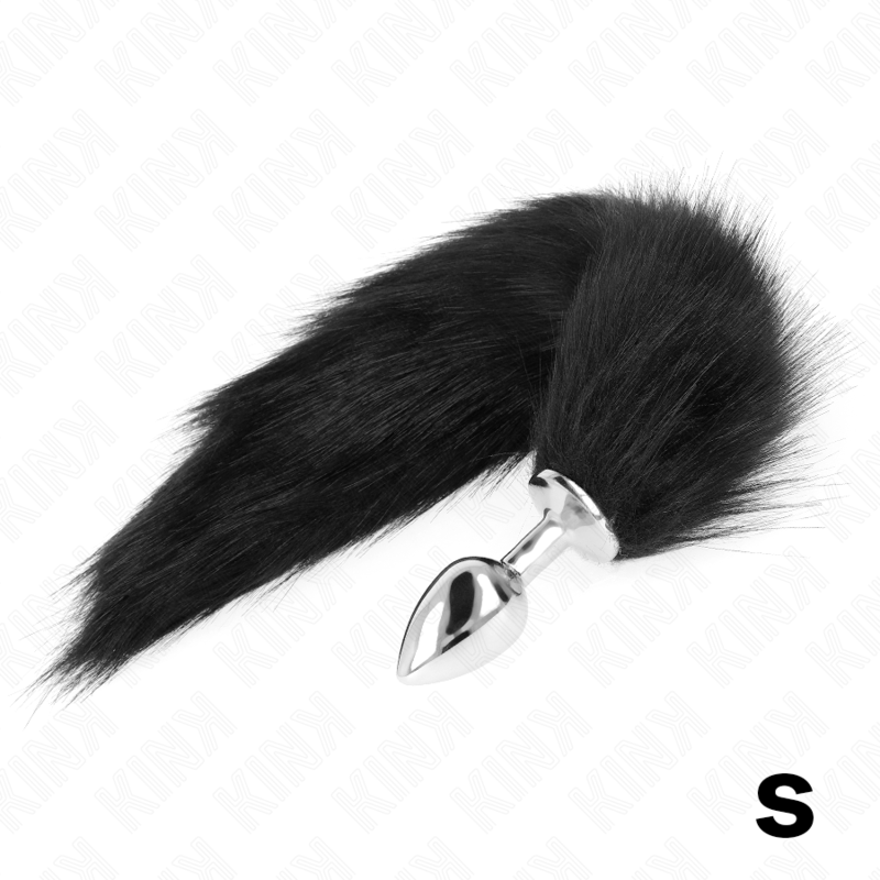 kink---plug-anal-talla-s-7-x-3-cm-con-cola-sintÉtica-40-cm-negro-0