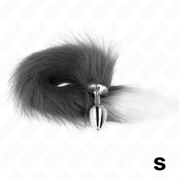 kink---plug-anal-talla-s-7-x-3-cm-con-cola-sintÉtica-40-cm-plateado-y-blanco-1