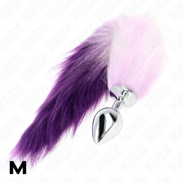 kink---plug-anal-talla-m-8-x-3.5-cm-con-cola-sintÉtica-40-cm-violeta-2