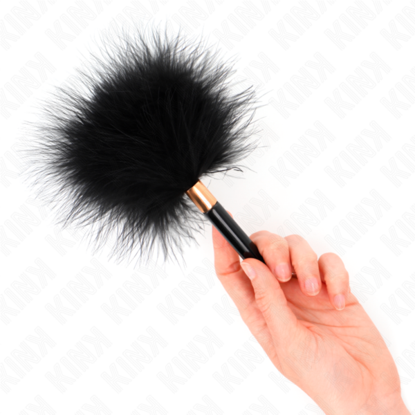 kink---plumas-para-cosquillas-metal-dorado-negra-18-cm-3