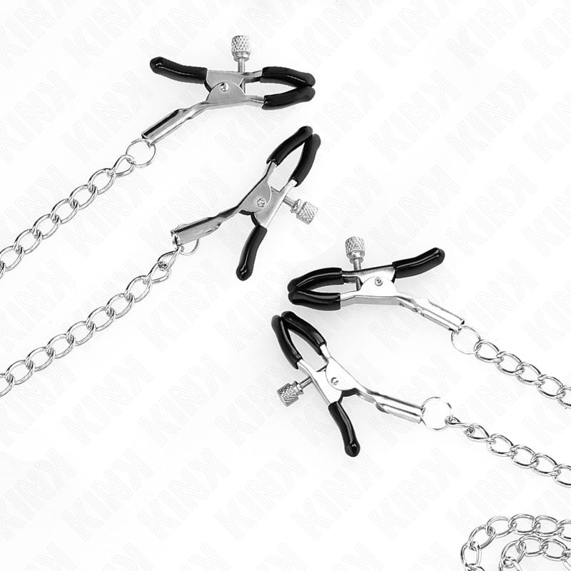 kink---pinzas-para-pezones-y-clÍtoris-4-enganches-ajustable-plateado-0