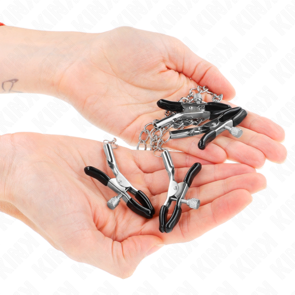 kink---pinzas-para-pezones-y-clÍtoris-4-enganches-ajustable-plateado-2