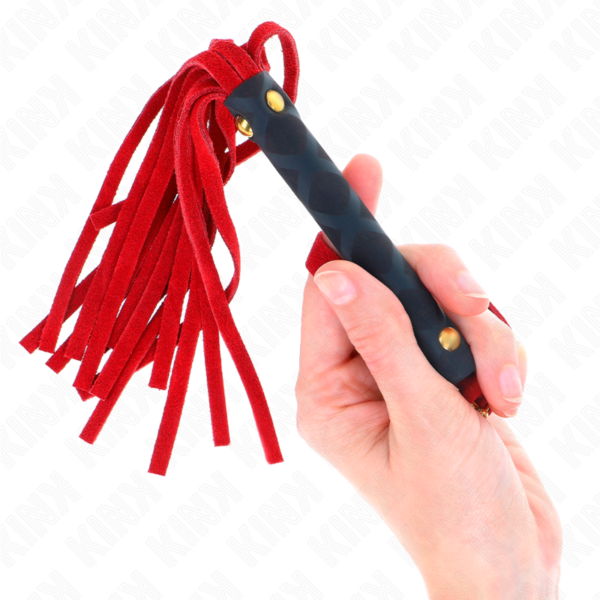 kink---lÁtigo-mini-piel-de-ante-rojo-30-cm-2