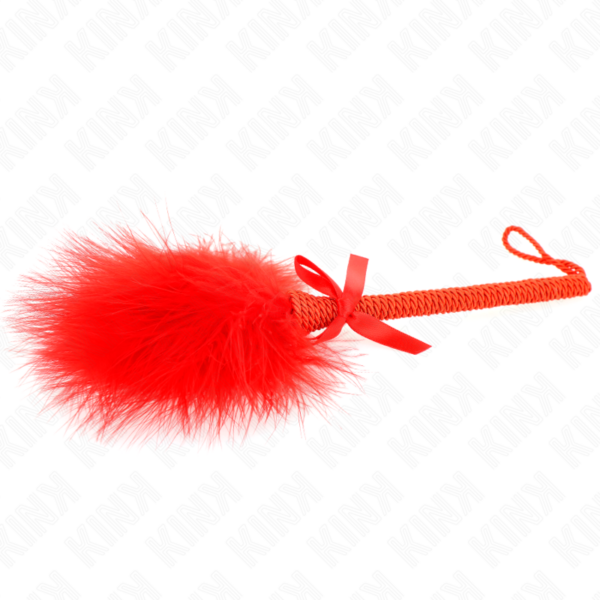 kink---masajeador-de-cuerda-de-nailon-con-plumas-para-cosquillas-y-lazo-rojo-25-cm-3