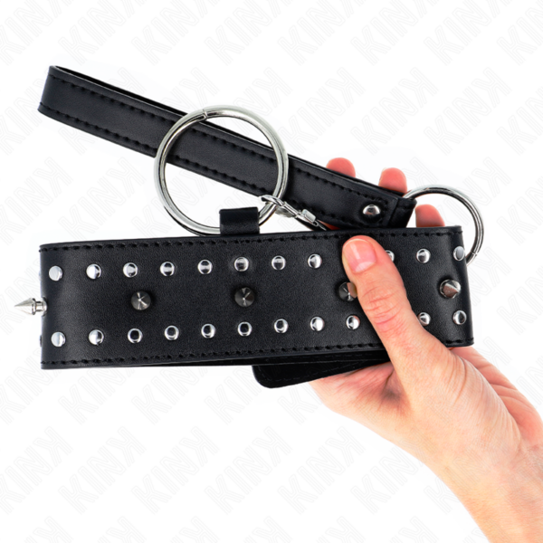 kink---collar-con-correa-65-cm-con-tachuelas-plateadas-modelo-1-ajustable-36-43-cm-x-5-cm-3